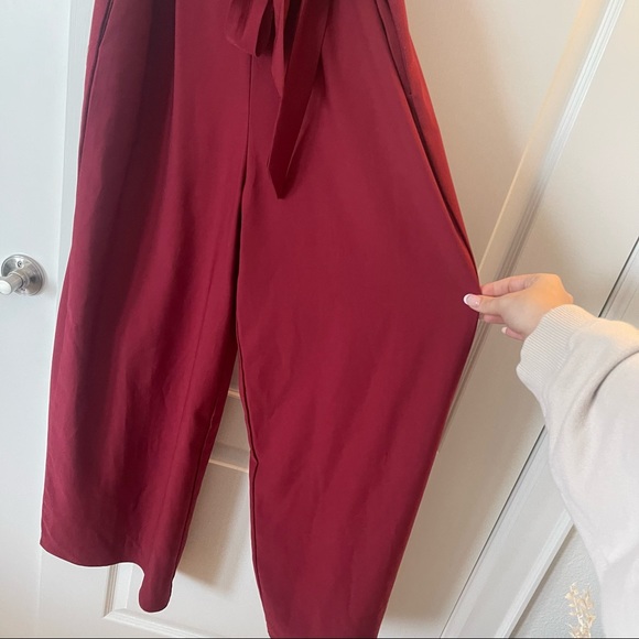Francesca’s Burgundy Jumpsuit/Overalls - Picture 2 of 6